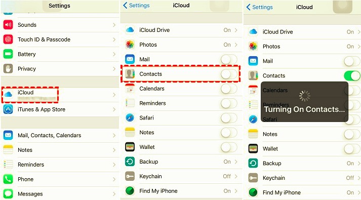 Synchronisieren Sie Kontakte vom iPhone mit dem Mac mit iCloud