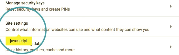 Aktivieren Sie Javascript in Chrome, um das Problem zu beheben