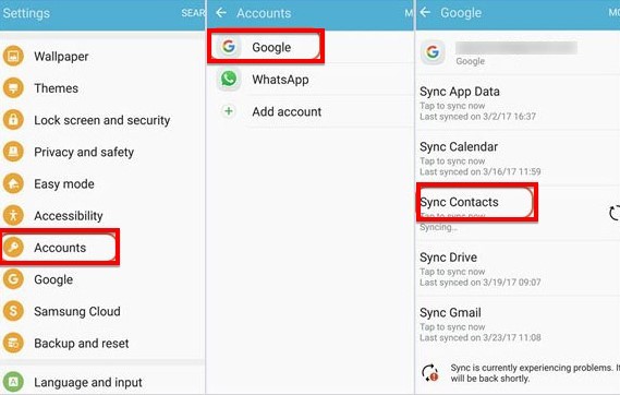 Übertragen Sie Kontakte zwischen Android-Telefonen mithilfe von Google-Kontakten