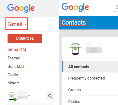 Sichern Sie Ihre Kontakte in ein Google-Konto