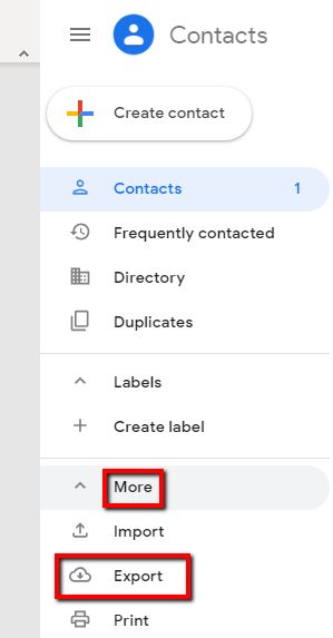 Exportieren Sie Kontakte von Android nach CSV über die Google Kontakte-App