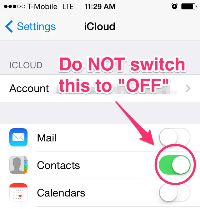 Sichern Sie Kontakte auf dem iPhone über iCloud