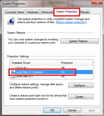 Aktivieren Sie die Systemwiederherstellung, um Dateien nach der Neuinstallation von Windows 10 wiederherzustellen