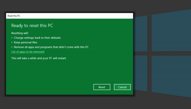 Zurücksetzen von Windows 10 ohne Kennwort mithilfe von Installationsmedien auf die Werkseinstellungen