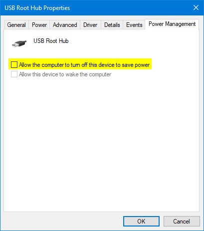 Richten Sie einen USB-Root-Hub ein, um das fehlerhafte USB-Gerät zu beheben Windows 10