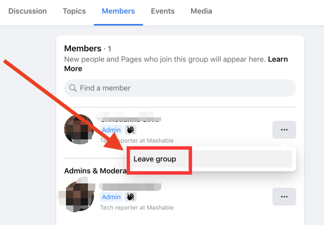 So können Sie eine Facebook Gruppe löschen