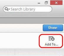 Übertragen Sie die Wiedergabeliste von iTunes auf das iPhone, indem Sie auf die Schaltfläche „Hinzufügen“ klicken
