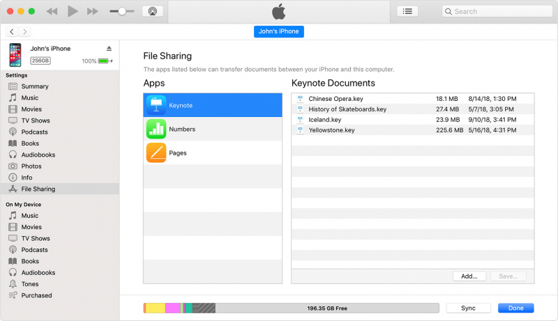 Übertragen Sie Daten mit iTunes vom Computer auf iOS