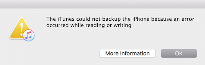 iTunes konnte das iPhone nicht wiederherstellen, da beim Lesen ein Fehler aufgetreten ist