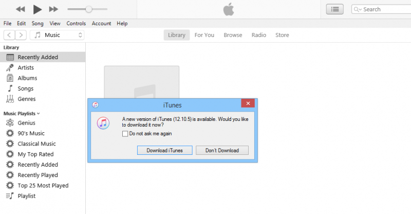 Installieren Sie die neueste Version von iTunes