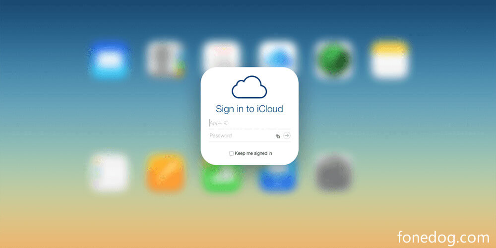 Melden Sie sich bei iCloud an, um die Wiederherstellung von iCloud zu reparieren, die für immer dauert