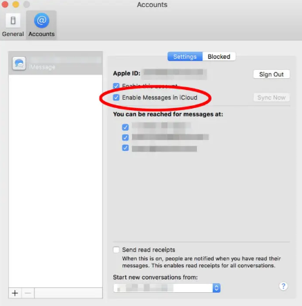 Sichern Sie Nachrichten in iCloud auf dem Mac