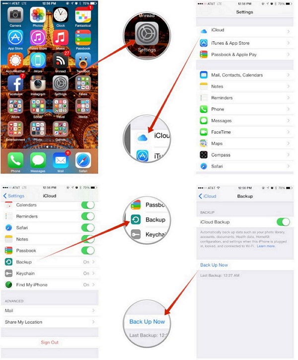 Sichern Sie Ihr iOS-Gerät manuell in iCloud