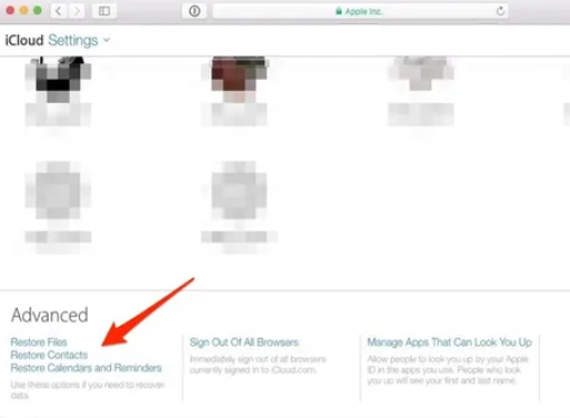 Extrahieren Sie Kontakte aus dem iPhone-Backup mithilfe der iCloud-Website