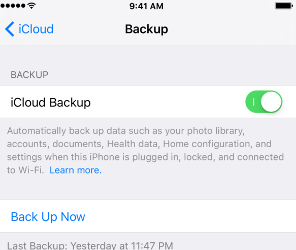 Speichern Sie WhatsApp-Mediendateien auf dem iPhone mit iCloud Backup