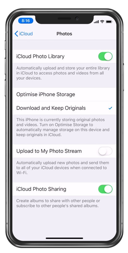 Übertragen Sie iPhone-Fotos mithilfe der iCloud-Fotobibliothek auf das iPad