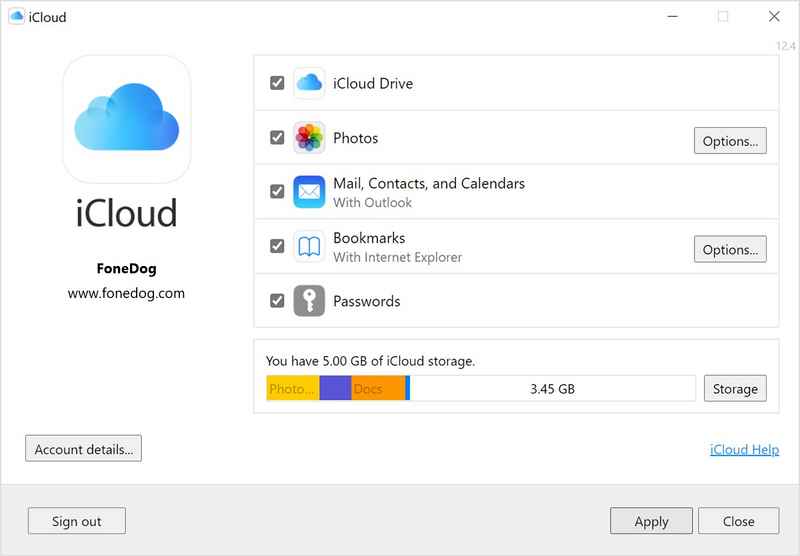 Überprüfen, ob der gekaufte iCloud-Speicher angezeigt wurde