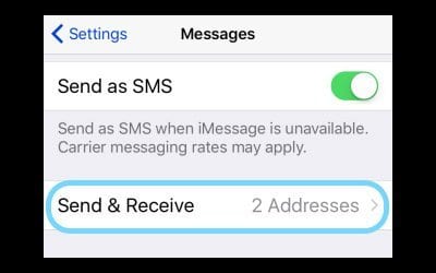 Setzen Sie die iMessage-Einstellungen zurück