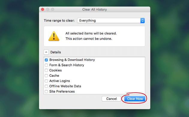Firefox-Cookies löschen