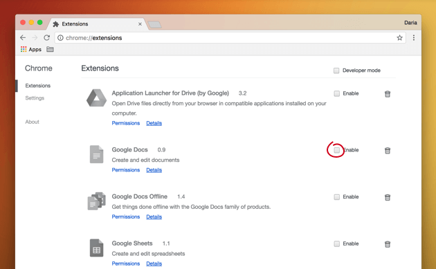 Fix Chrome Probleme Entfernen Erweiterungen