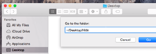 Ausgeblendete Dateien anzeigen Gehen Sie zum Ordner