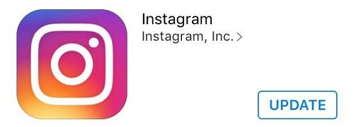 Aktualisieren Sie Instagram