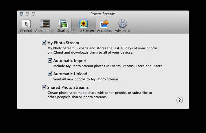 Fotostream Mac