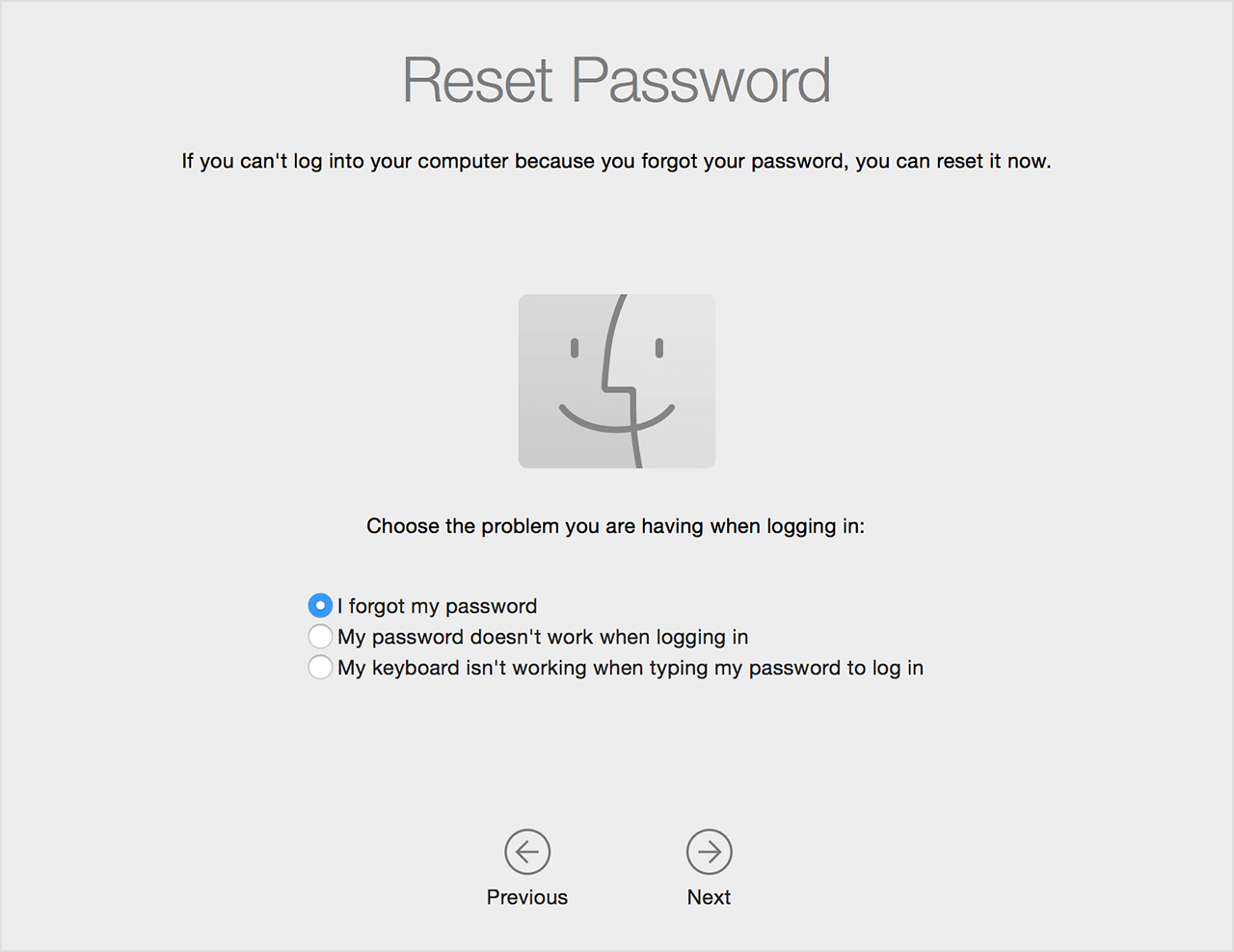 Setzen Sie das Mac-Passwort zurück