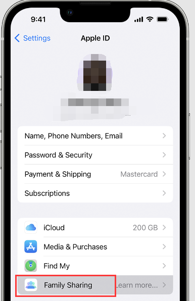 Nutzen Sie die Familienfreigabe für gekaufte Apps