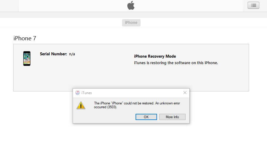 Fix iTunes Fehler 3503