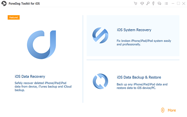 Wählen Sie iOS System Recovery