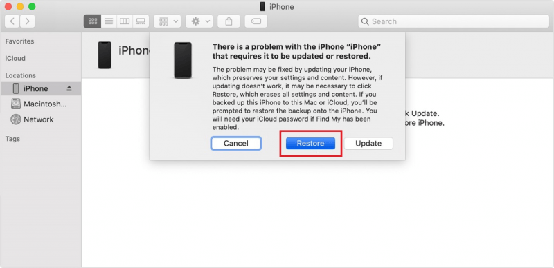 Verwenden von iTunes zum Reparieren des iPhone XR lässt sich nicht einschalten