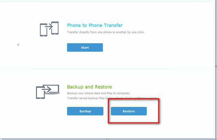 Übertragen Sie Restore 02