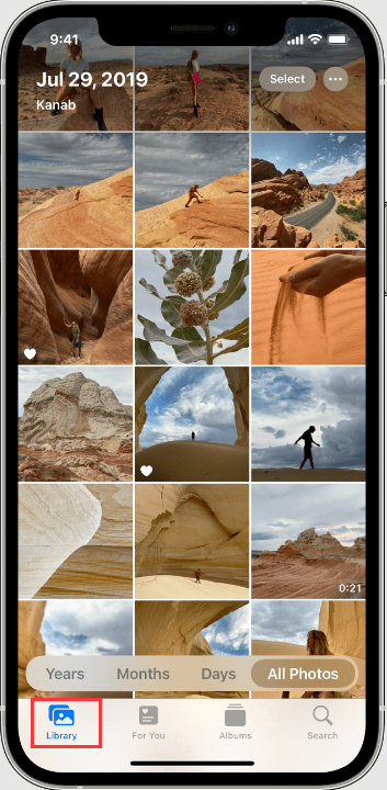 So erhalten Sie Fotos von iCloud über die Cloud-Fotobibliothek