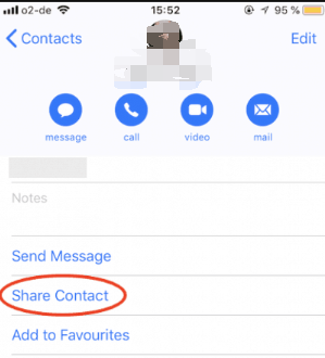 Wie kopiert man Kontakte per E-Mail vom iPhone auf den Computer?