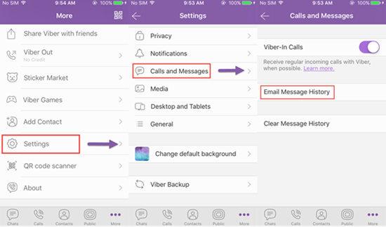 Email Viber Message Recovery