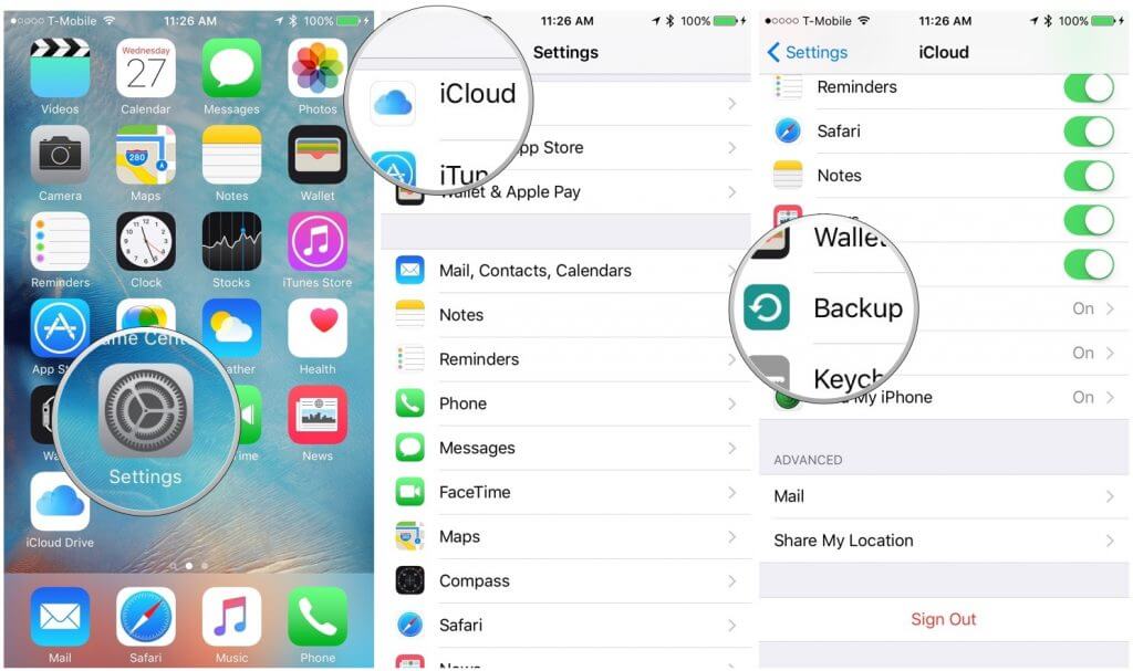 Backup Ipad-Daten von Icloud