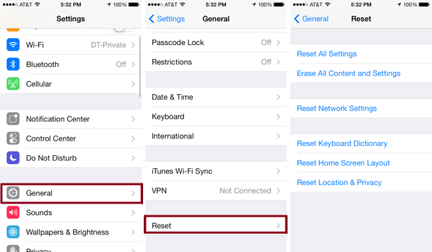 reset-ipad-by-Erase-Alles-Inhalt-und-Einstellung