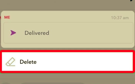 Delete A Snapchat Picture from A Chat