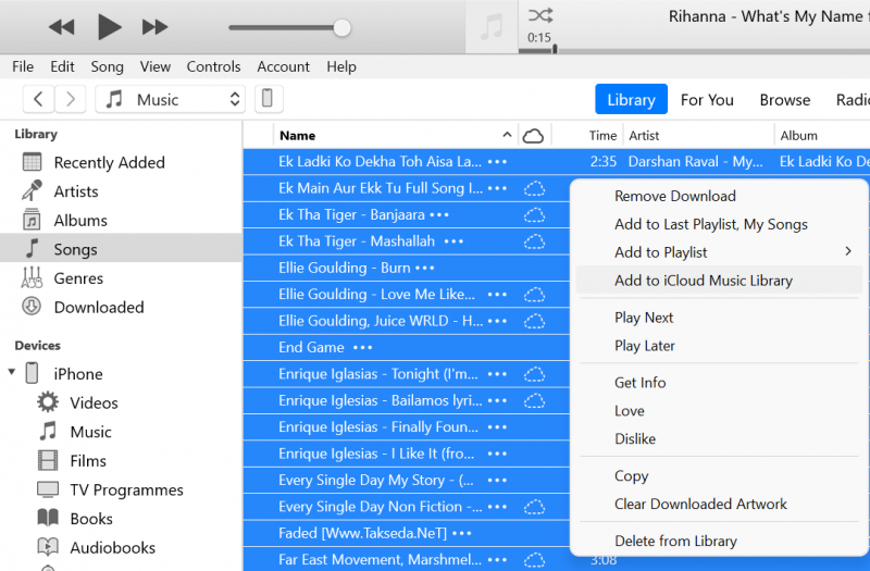 So löschen Sie iCloud-Musik vom iPhone