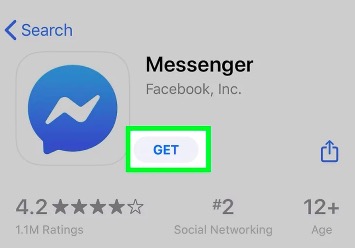 Installieren Sie Messenger über den App Store