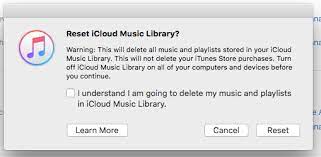 Setzen Sie die iCloud-Musikbibliothek zurück