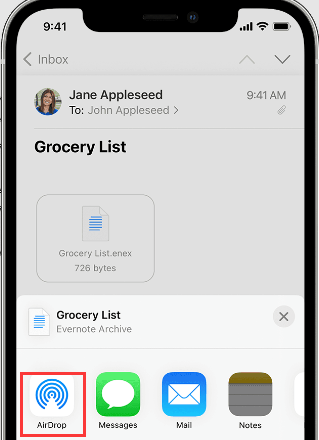 Übertragen Sie Notizen mit Airdrop vom iPhone 13 auf den Computer