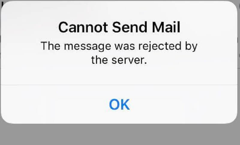Mail kann nicht gesendet werden