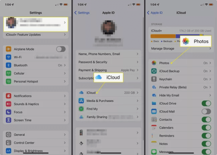 Gehen Sie zu Fotos in iCloud