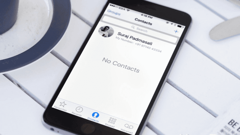 iPhone-Kontakte werden nicht angezeigt