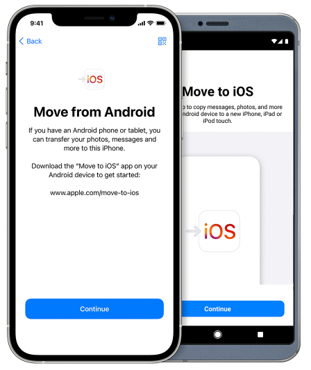 Verwenden von Move to iOS zum Übertragen von WhatsApp-Daten