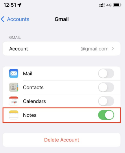 iPhone Notes Disappeared Lösungen mit E-Mail-Einstellungen