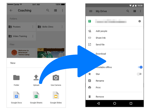Übertragen Sie iPad-Fotos über Google Drive auf Android