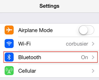 Deaktivieren Sie Bluetooth auf dem iPhone